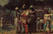 Winslow Homer Carnival costumes for dress up oil painting reproduction